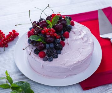 Gâteau d'anniversaire d'été