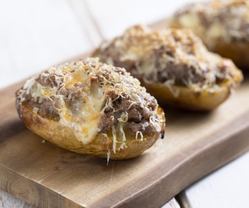 Pommes de terre farcies au four