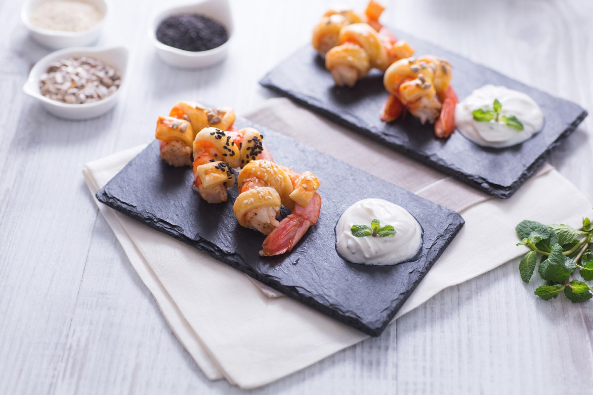 Crevettes en croûte