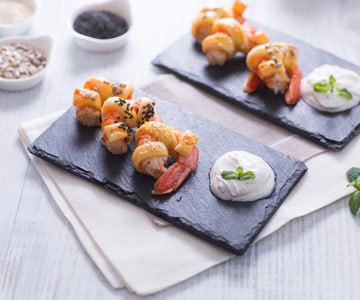 Crevettes en croûte