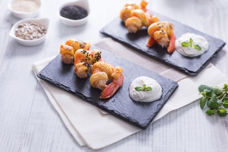 Crevettes en croûte