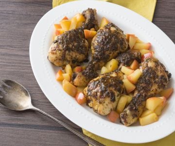 Cuisses de poulet au four avec pommes