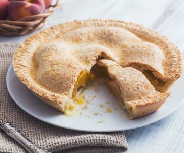 Tarte aux pêches