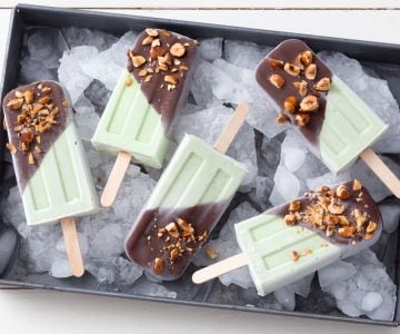 Glaces à l'avocat et au chocolat