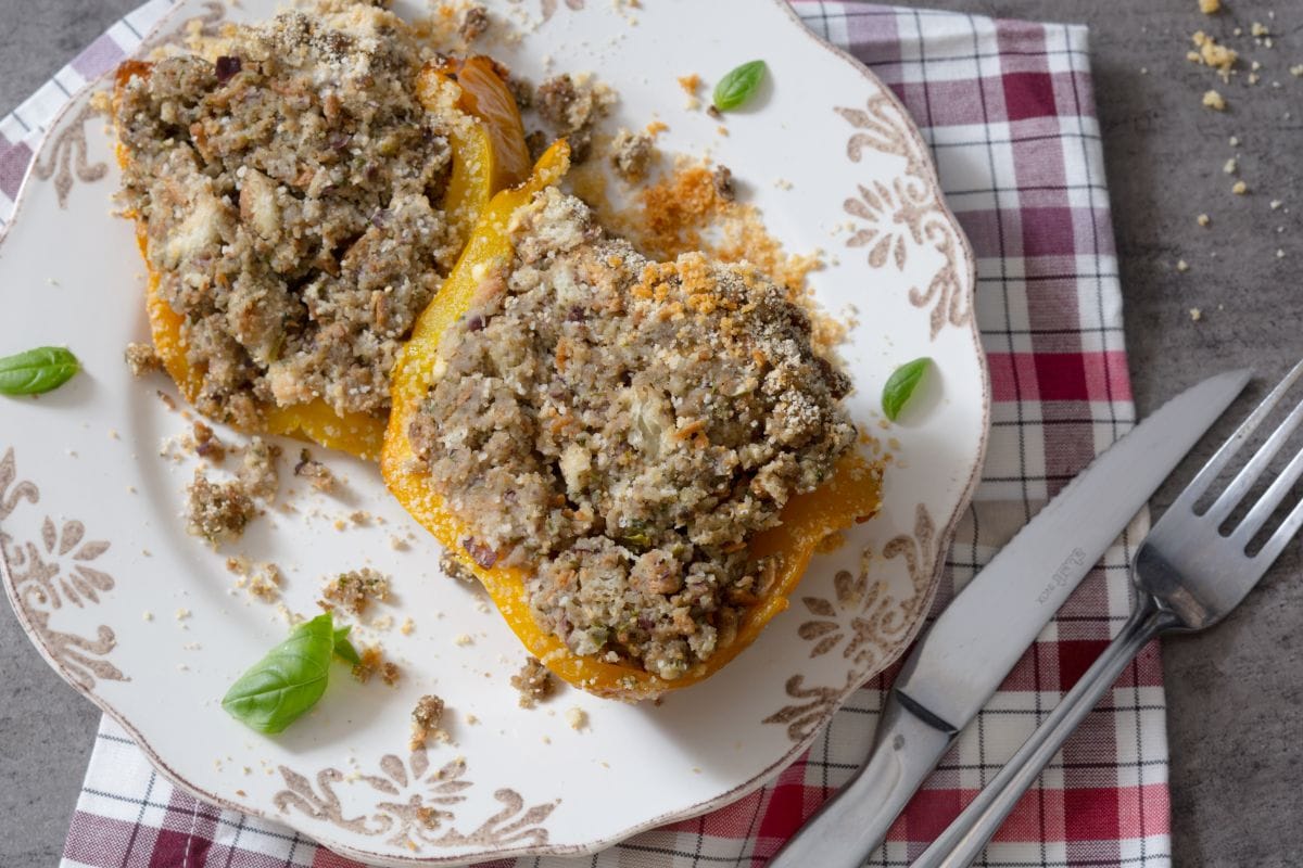 Poivrons farcis à la napolitaine