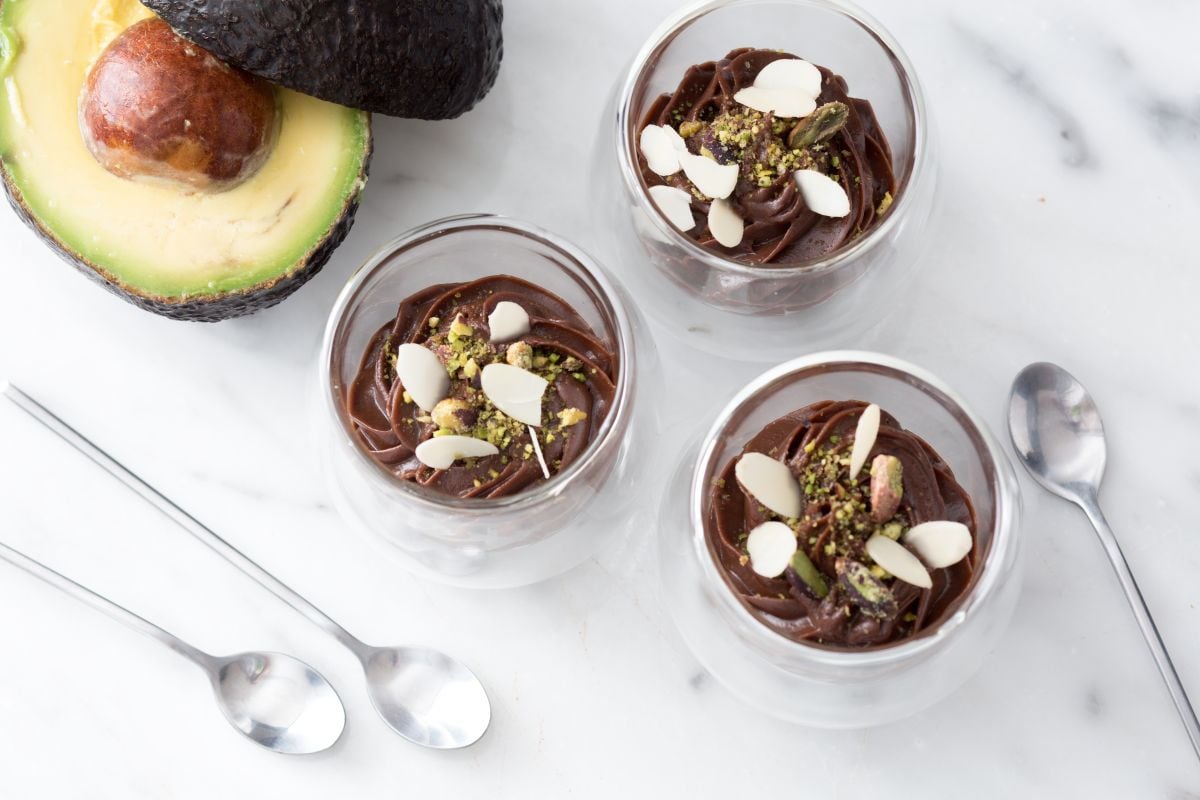 Mousse chocolat et avocat