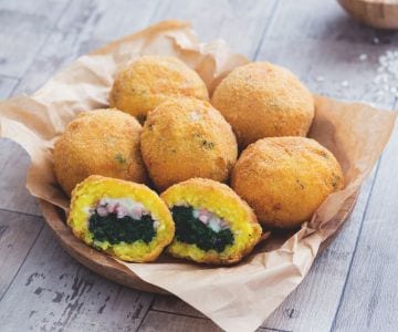 Arancini aux épinards