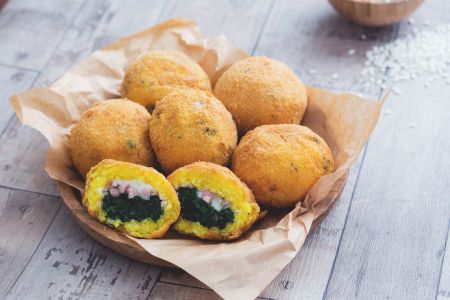 Arancini aux épinards