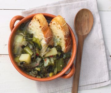 Soupe de scaroles et pommes de terre