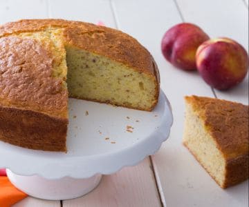 Gâteau aux pêches