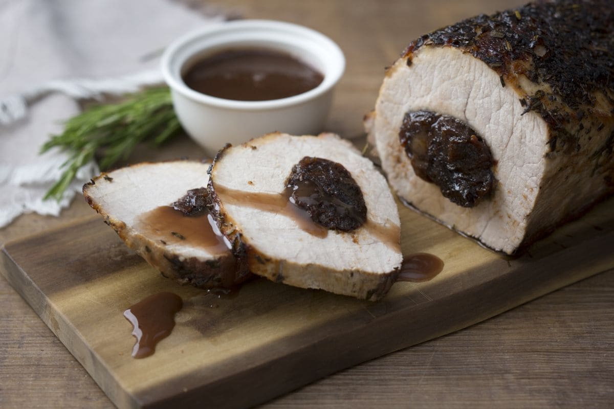 Rôti de porc aux pruneaux