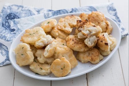 Beignets de morue et chou-fleur