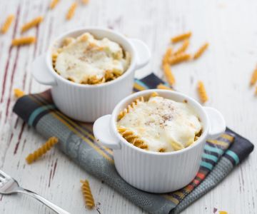 Pâtes gratinées au fenouil et béchamel