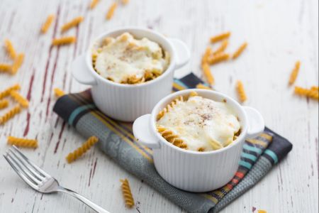 Pâtes gratinées au fenouil et béchamel
