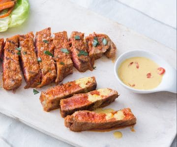 Bœuf émincé aux deux currys