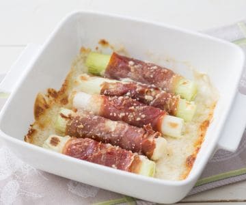 Poireaux au jambon