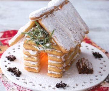 Chalet de biscuits à la cuillère