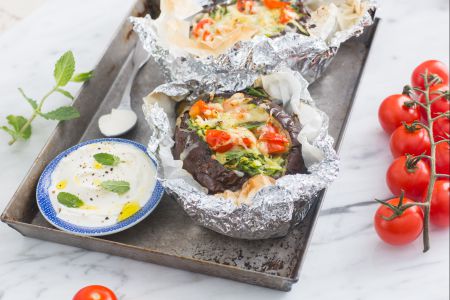 Aubergines en papillote