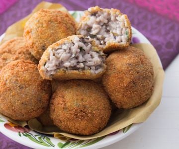 Supplì radicchio et gorgonzola