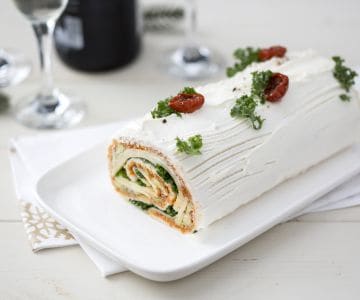 Bûche salée végétarienne