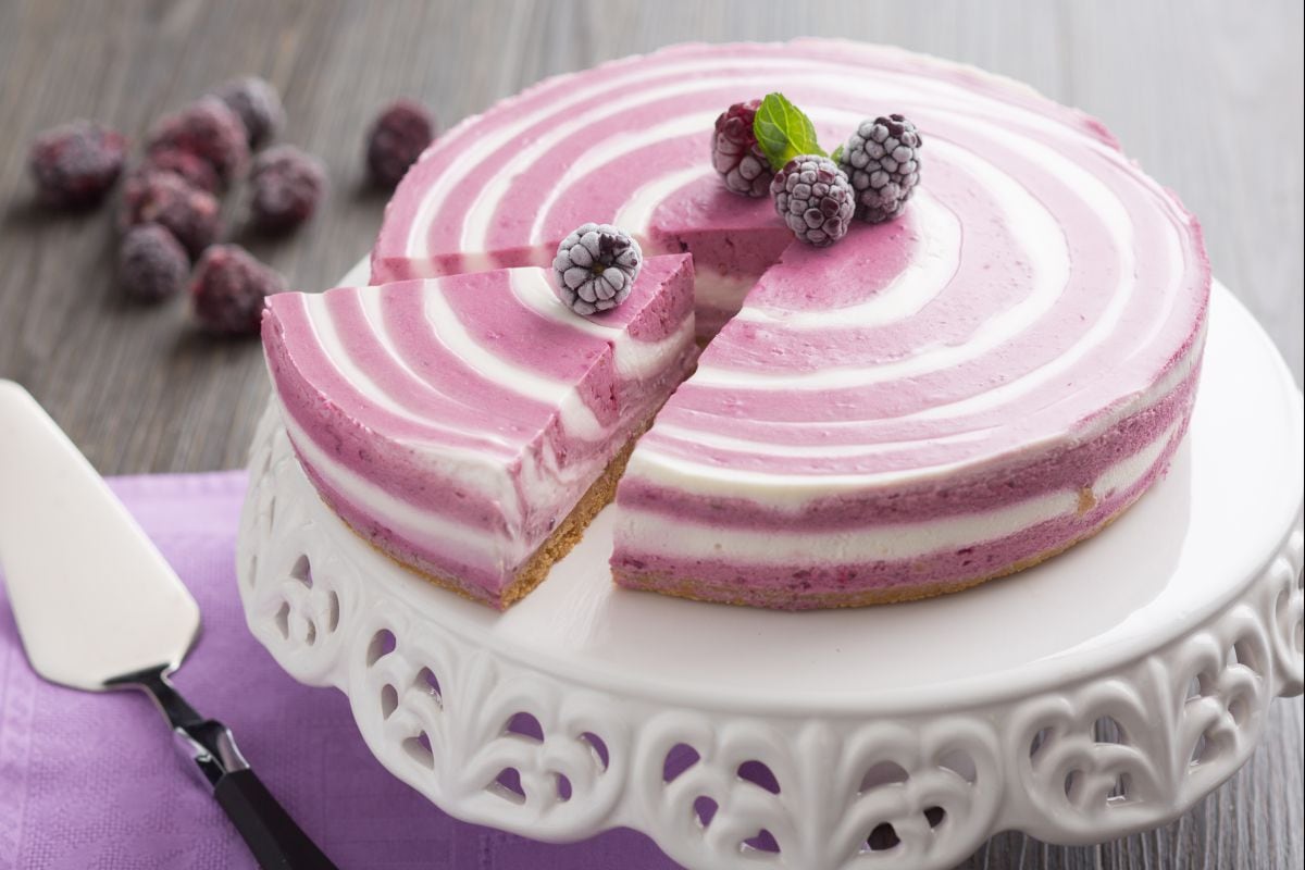 Cheesecake zébrée