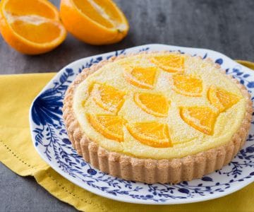 Tarte à la crème à l'orange