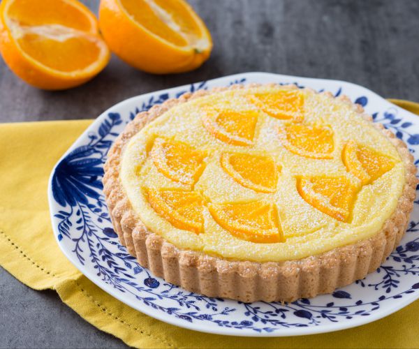 Tarte à la crème à l'orange