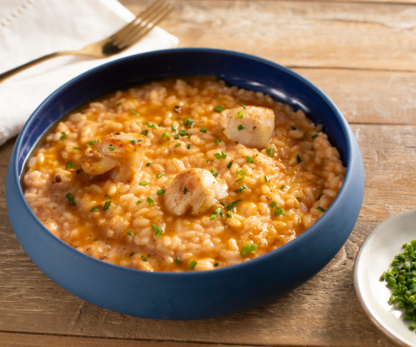 Risotto aux noix de Saint-Jacques et agrumes