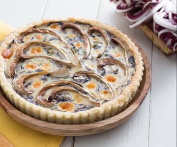 Tarte salée au radicchio