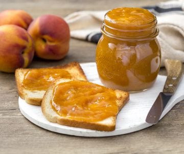 Confiture de pêches au four