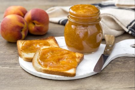 Confiture de pêches au four
