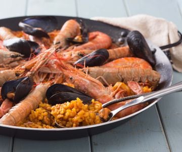Paella aux fruits de mer