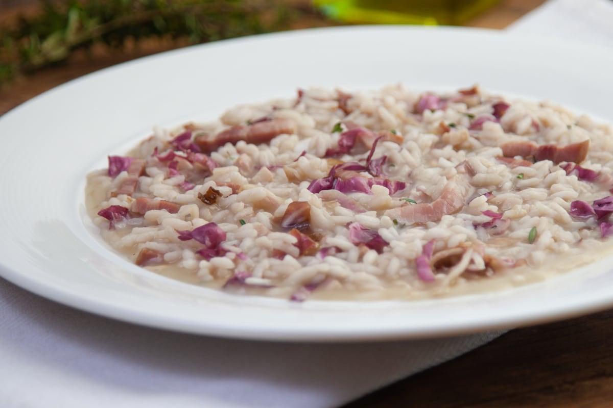 Risotto radicchio et pancetta