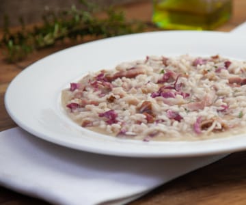 Risotto radicchio et pancetta