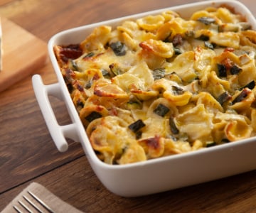 Orecchiette gratinées au four