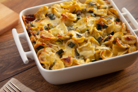 Orecchiette gratinées au four