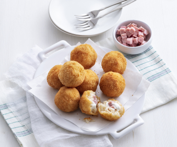 Mini supplì au jambon et scamorza