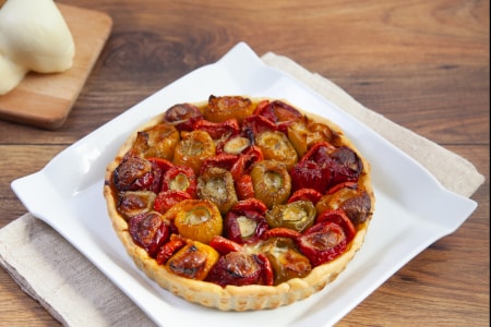 Tarte salée aux poivrons