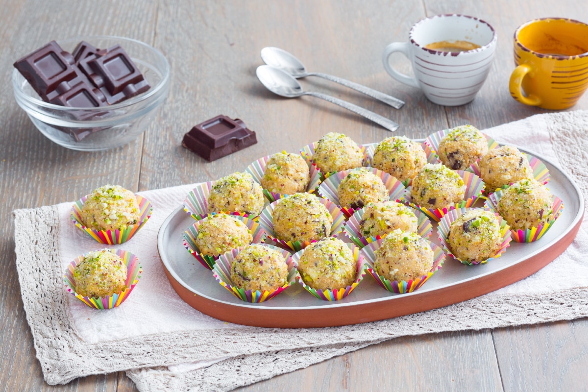 Truffes sans gluten à la ricotta et au chocolat