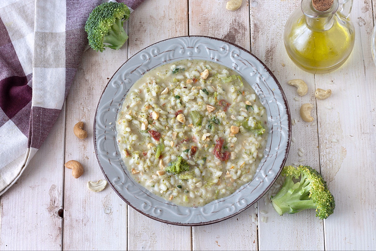 Risotto aux brocolis et noix de cajou