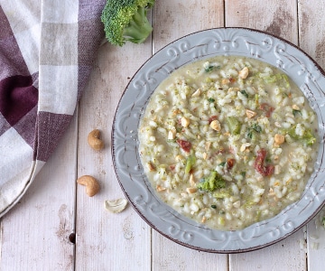 Risotto aux brocolis et noix de cajou