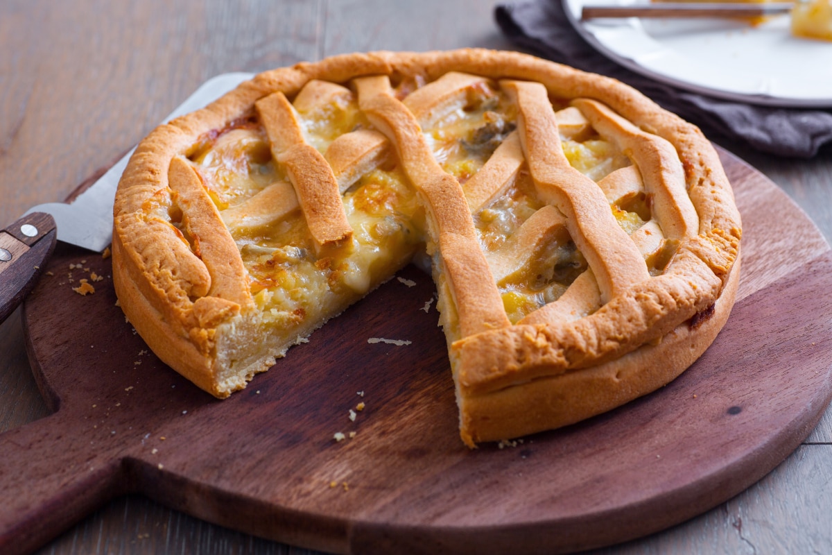 Tarte salée pommes de terre et gorgonzola