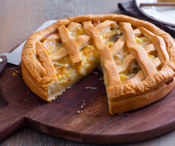 Tarte salée pommes de terre et gorgonzola