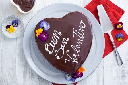 Gâteau en cœur de la Saint-Valentin