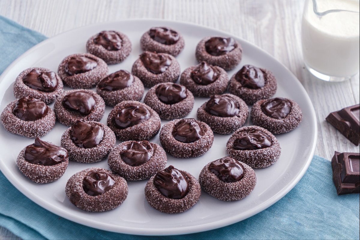 Biscuits empreinte de pouce