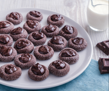 Biscuits empreinte de pouce