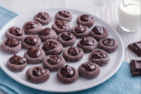 Biscuits empreinte de pouce