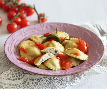 Raviolis aux aubergines