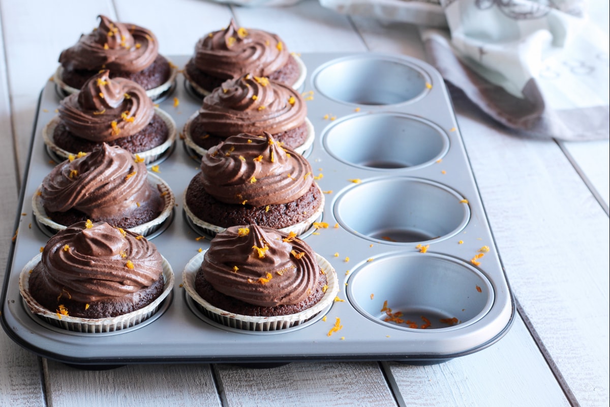 Cupcake à l'orange et au chocolat