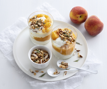 Verrines aux abricots et robiola